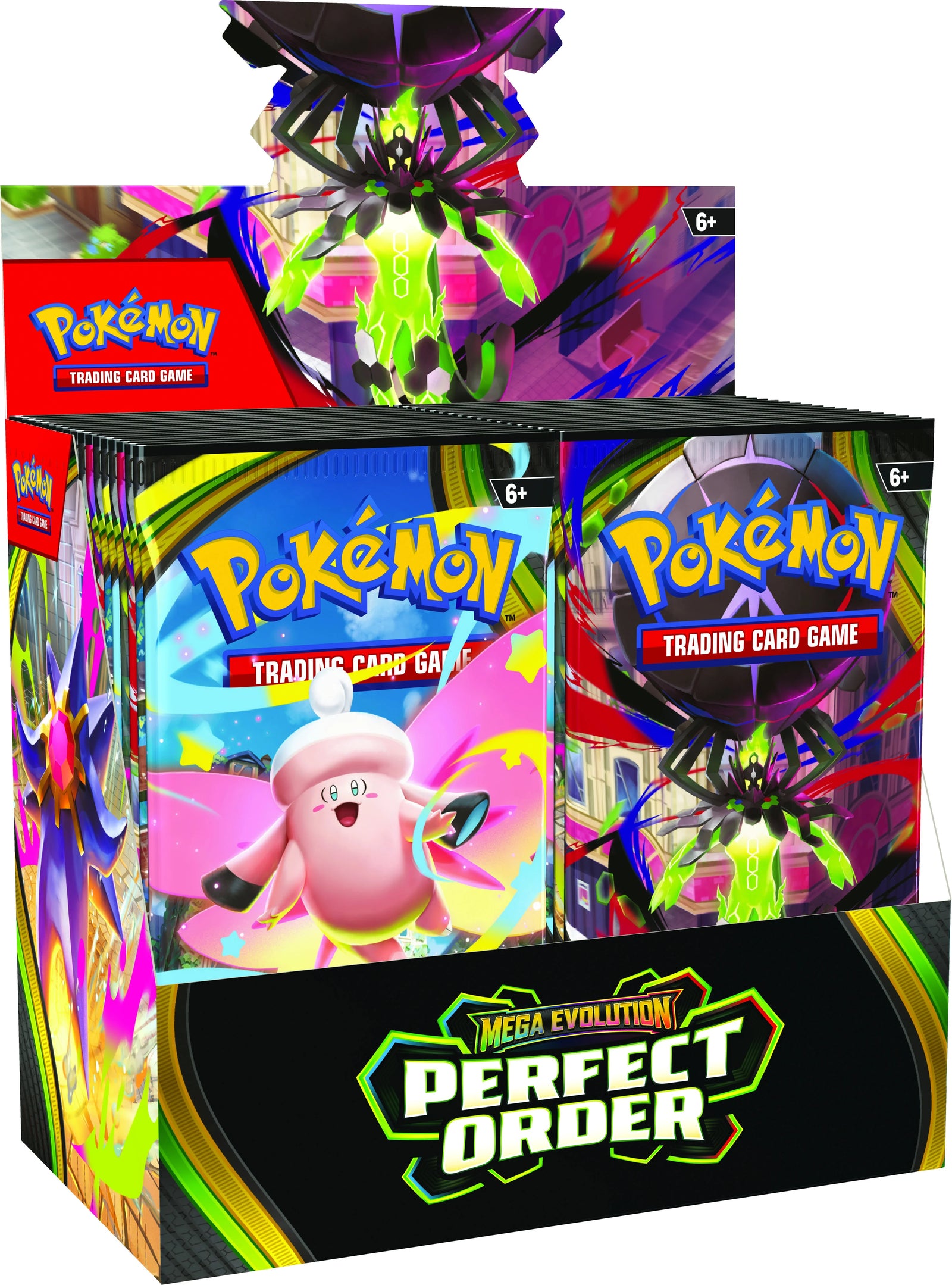 Pokemon Mega Evolution Perfect Order Booster 6 Box Case (Ships Sealed Only) - B