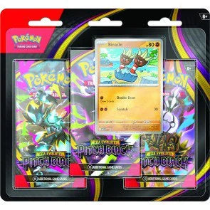 Pokemon Mega Evolution Pitch Black 3-Pack Blister Pack - 24 Pack Box