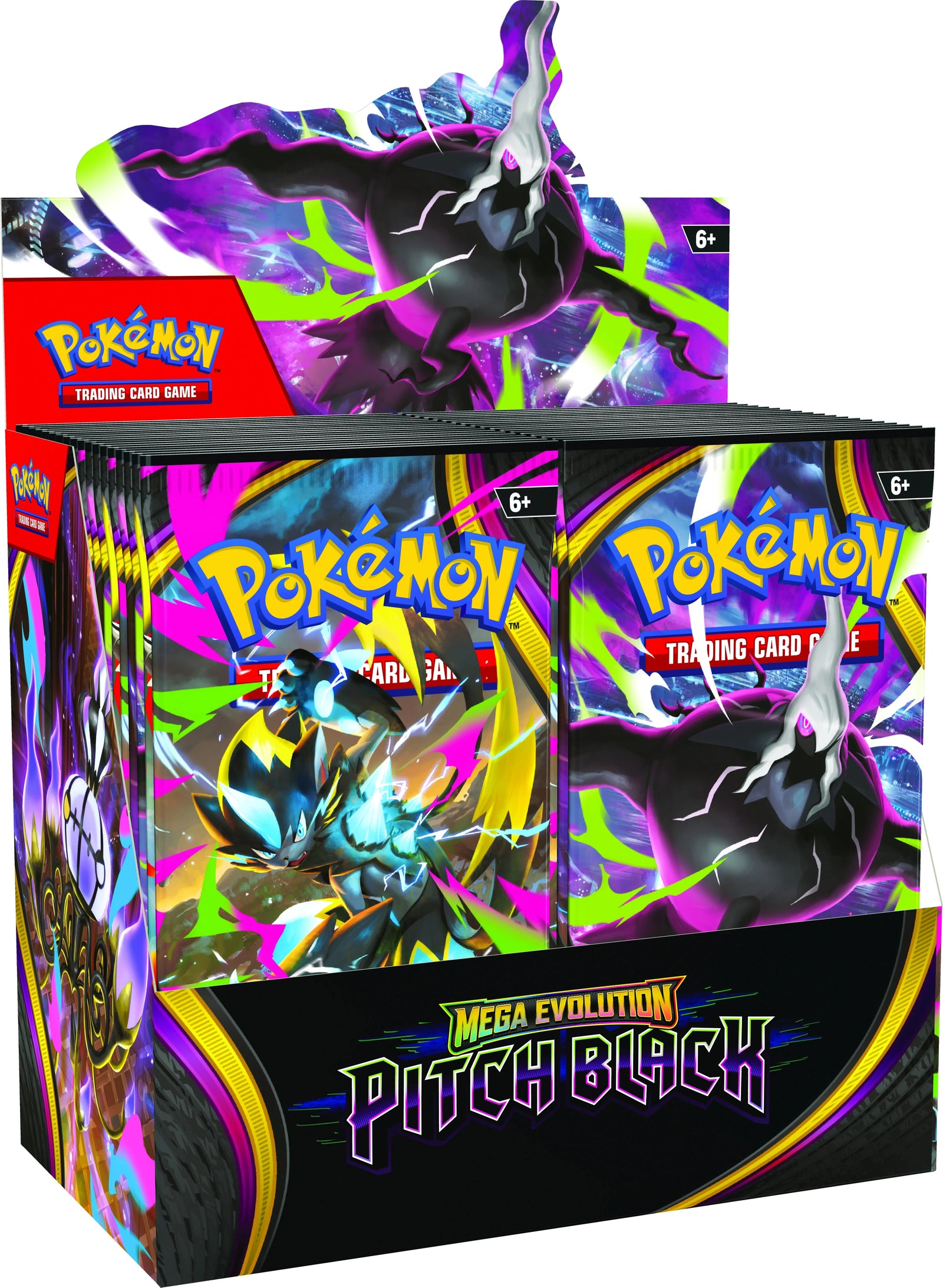 Pokemon Mega Evolution Pitch Black Booster 6 Box Case
