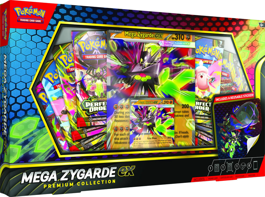 Pokemon Mega Zygarde EX Premium Collection 6 Box Case