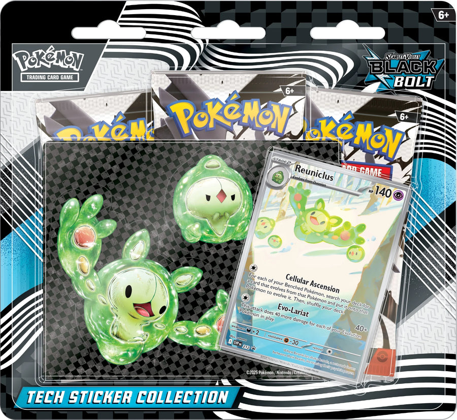 Pokemon Scarlet & Violet Black Bolt Tech Sticker Collection Box