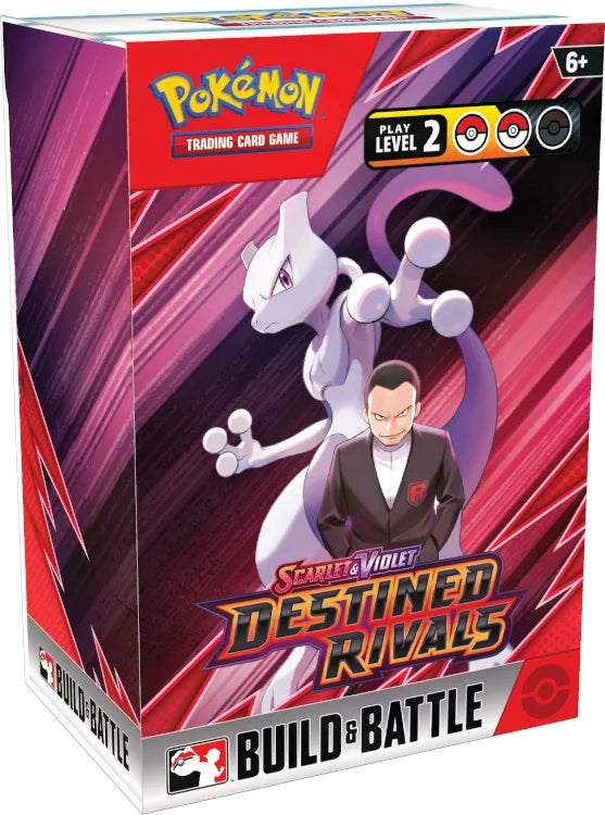 Pokemon Scarlet & Violet Destined Rivals Build & Battle Deck 6 Box Case