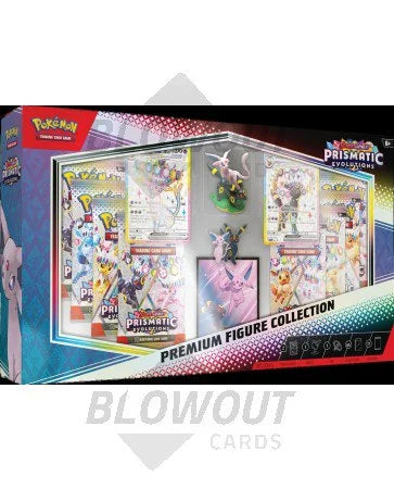 DRAFT - Pokemon Scarlet Violet Prismatic Evolutions Premium Figure Collection | 6-Box Case