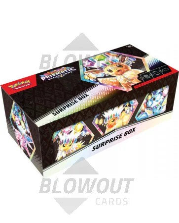 DRAFT - Pokemon Scarlet & Violet Prismatic Evolutions Surprise Box | Eevee ex Promo