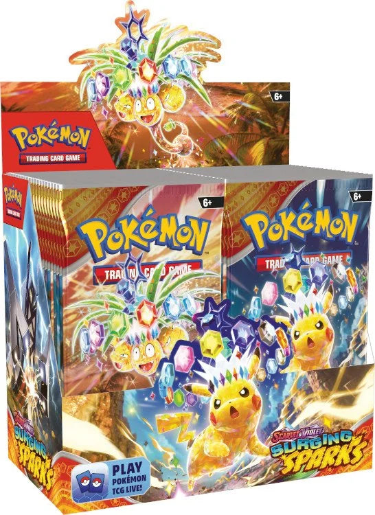 Pokemon Scarlet & Violet Surging Sparks Booster 6 Box Case