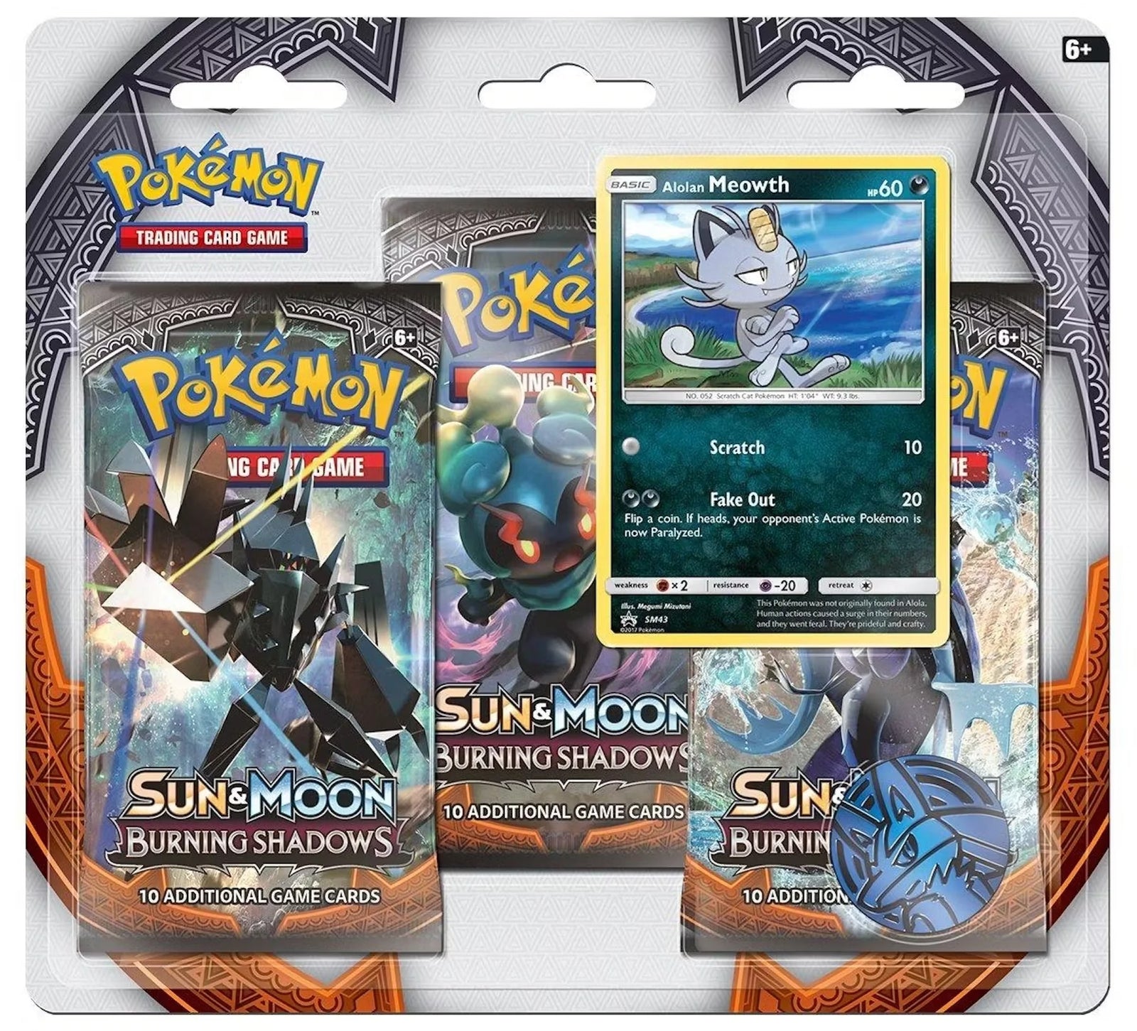 Pokemon Sun & Moon Burning Shadows 3-Pack Blister Pack - 24 Pack Box