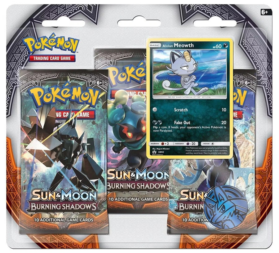 Pokemon Sun & Moon Burning Shadows 3-Pack Blister Pack - 24 Pack Box