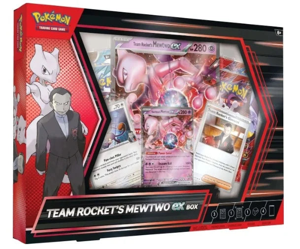 Pokemon Team Rocket's Mewtwo EX 6 Box Case