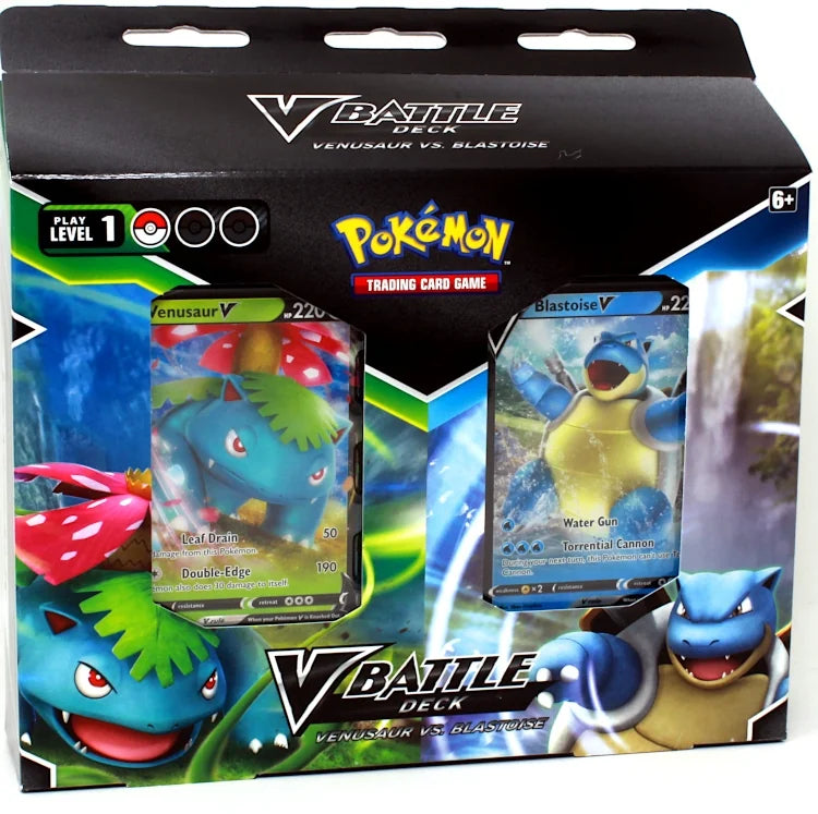 Pokemon V Battle Deck: Venusaur V vs. Blastoise V 6 Box Case
