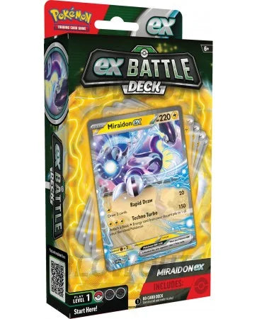 DRAFT - Pokemon Victini Miraidon ex Battle Deck | 4-Box Case