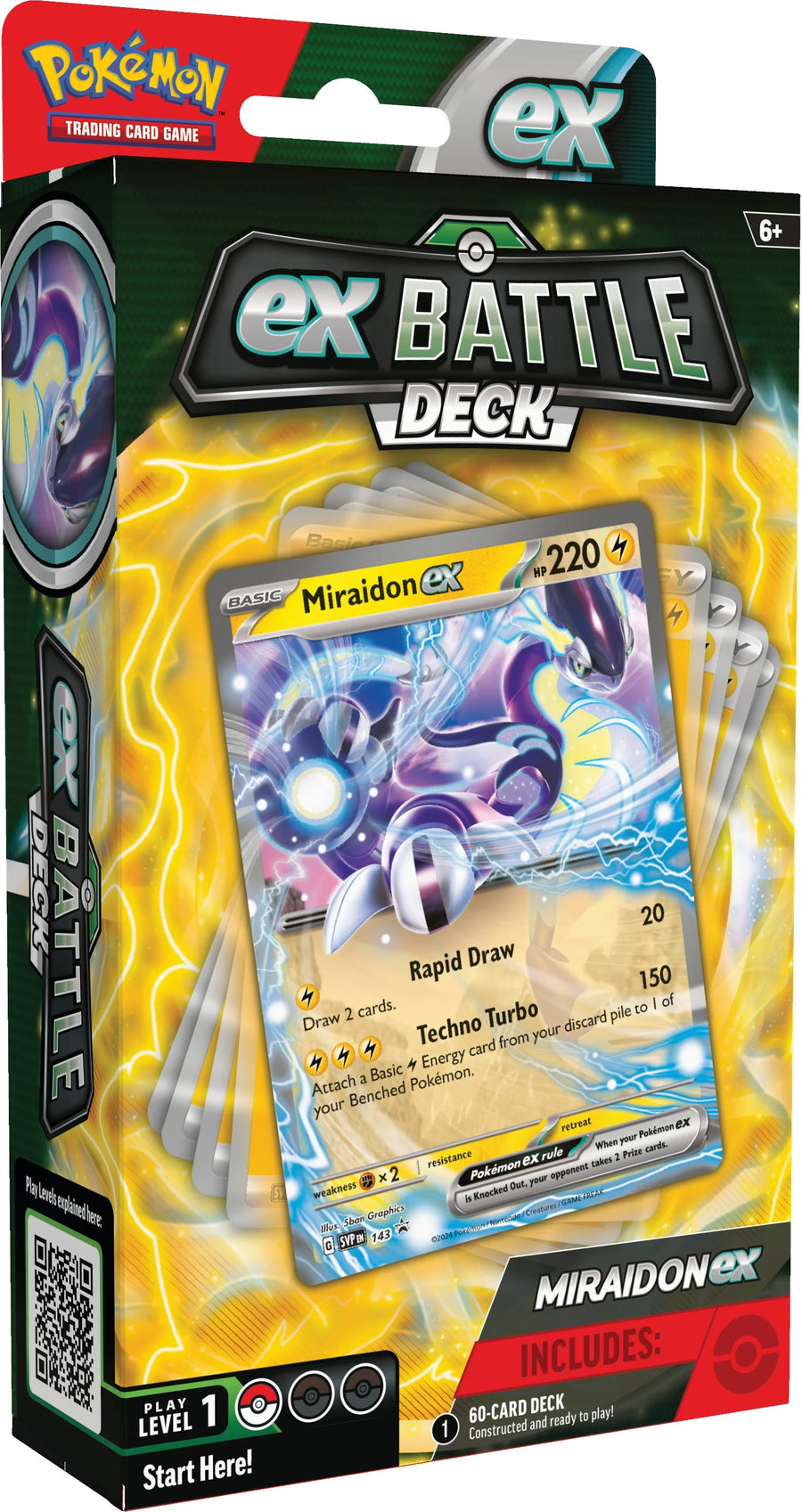Pokemon EX Battle Deck: Victini EX & Miraidon EX Deck 4 Display Case