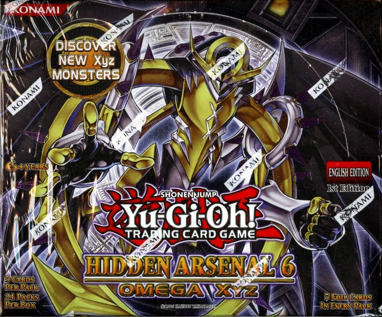Yugioh Hidden Arsenal 6: Omega XYZ 1st Edition Booster 12 Box Case (Ships Sealed Only)