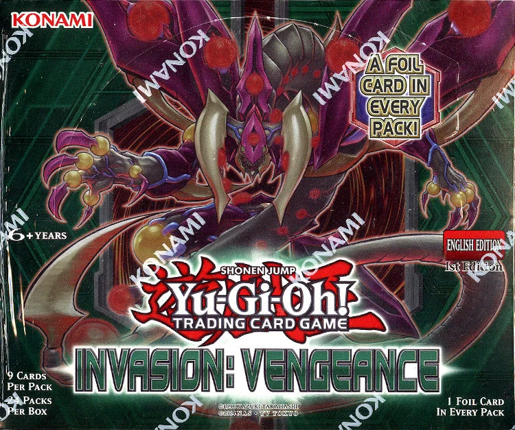 Yugioh Invasion Vengeance 1st Edition Booster Box