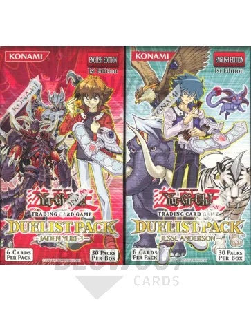 DRAFT - Yu-Gi-Oh Jaden Yuki & Jesse Anderson Duelist 1st Edition Booster Box Pair