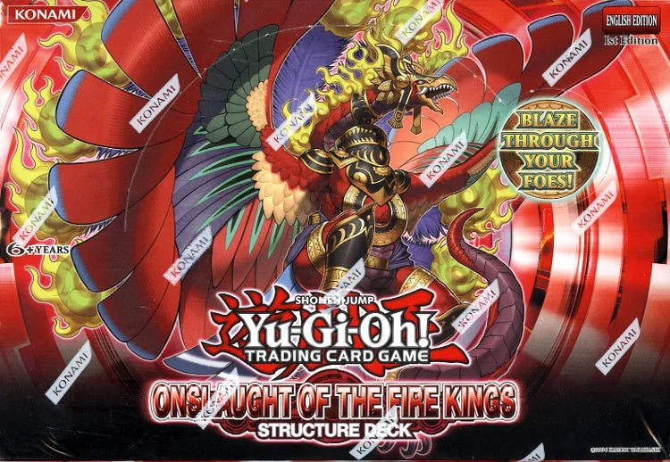 Yugioh Onslaught of the Fire Kings 1st Edition Structure Deck Box