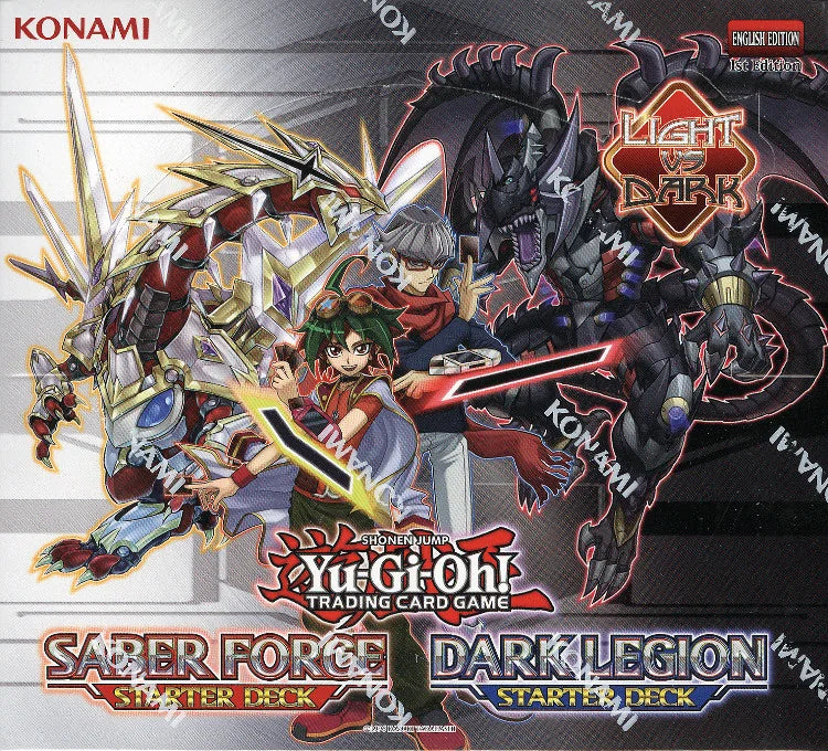 Yugioh Saber Force & Dark Legion 1st Edition Starter Deck Box