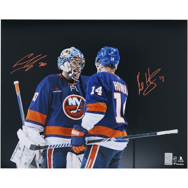 Bo Horvat & Ilya Sorokin New York Islanders Autographed Fanatics Authentic 16" x 20" Celebration Spotlight Photograph - The Ballers Bank