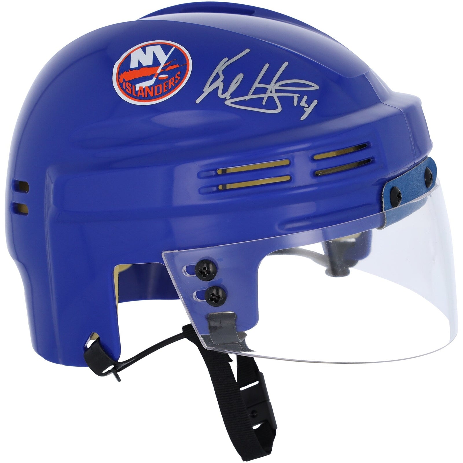 Bo Horvat New York Islanders Autographed Fanatics Authentic Blue Mini Helmet - The Ballers Bank