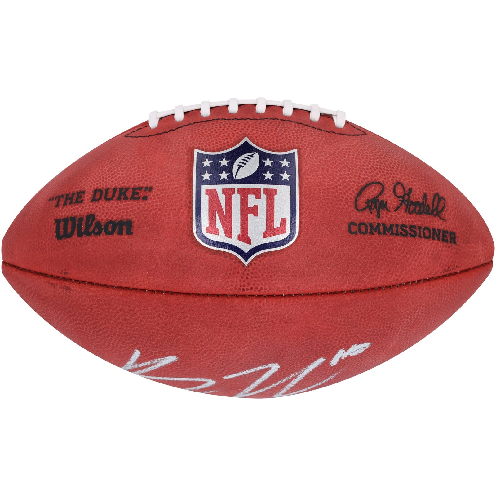 Bo Nix Denver Broncos Autographed Fanatics Authentic Wilson Duke Full Color Football - The Ballers Bank