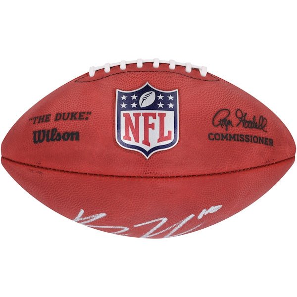 Bo Nix Denver Broncos Autographed Fanatics Authentic Wilson Duke Full Color Football - The Ballers Bank