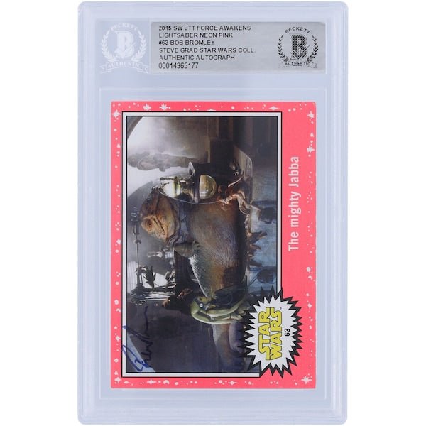 Bob Bromley Star Wars Autographed 2015 Topps 63 BAS Authenticated Card - The Ballers Bank