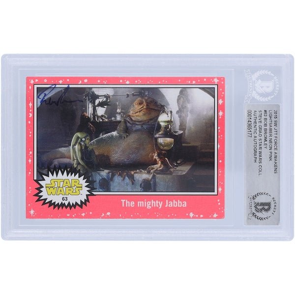Bob Bromley Star Wars Autographed 2015 Topps 63 BAS Authenticated Card - The Ballers Bank