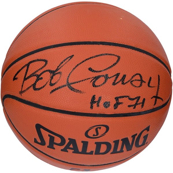 Bob Cousy Boston Celtics Fanatics Authentic Autographed Spalding Indoor/Outdoor Basketball with "HOF 71" Inscription - The Ballers Bank