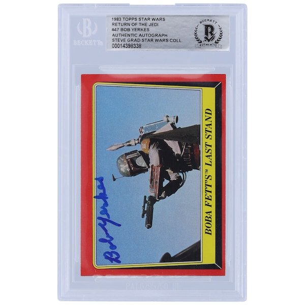 Bob Yerkes Star Wars Autographed 1983 Topps Return of the Jedi 47 BGS Authenticated Card - The Ballers Bank