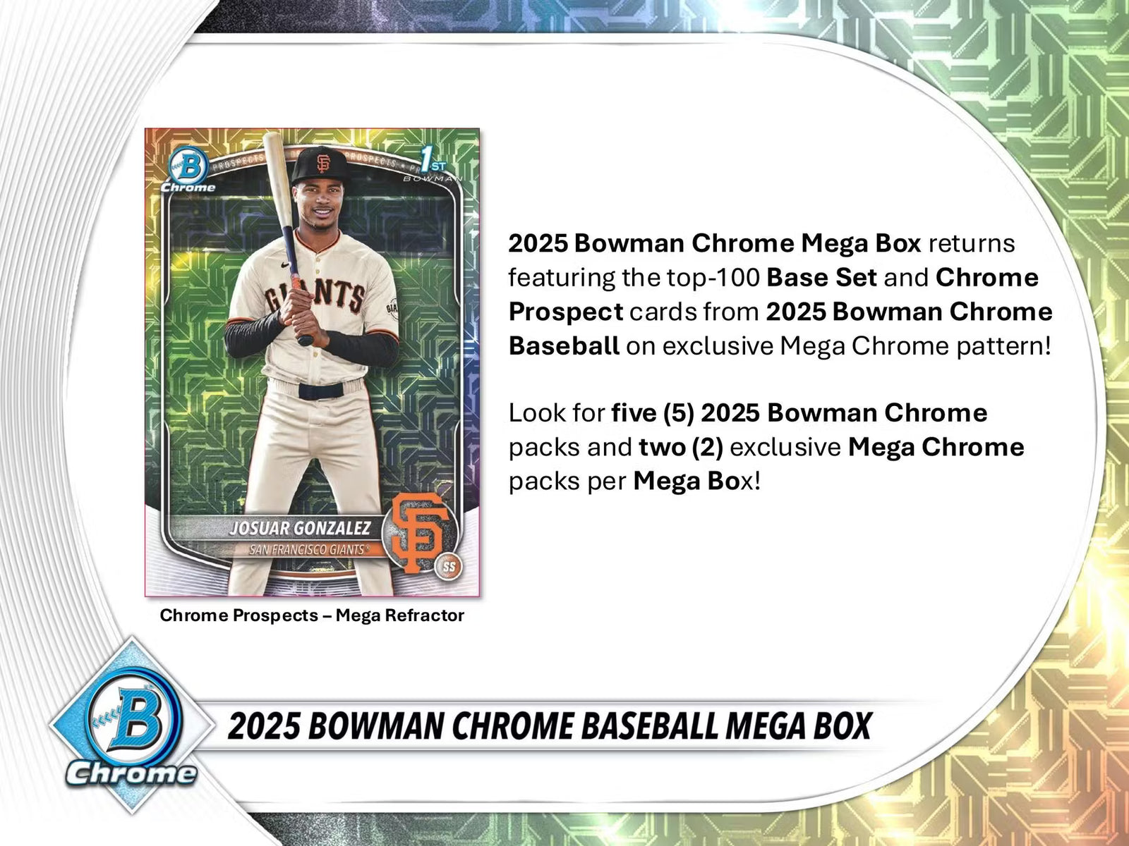 2025 Topps Bowman Chrome Baseball Mega Trading Cards