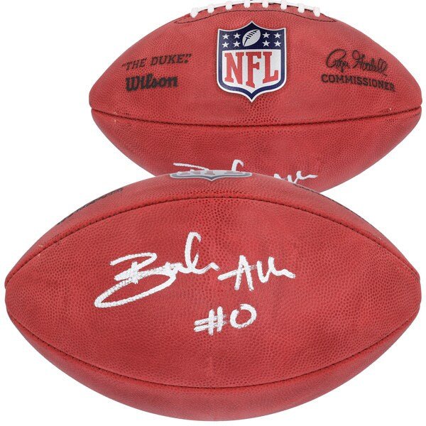 Braelon Allen New York Jets Autographed Fanatics Authentic Wilson Full Color Duke Football - The Ballers Bank