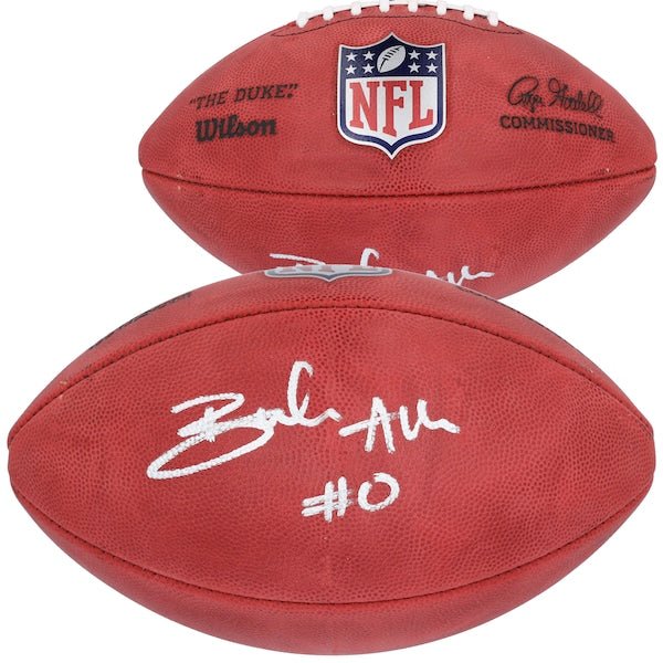 Braelon Allen New York Jets Autographed Fanatics Authentic Wilson Full Color Duke Football - The Ballers Bank