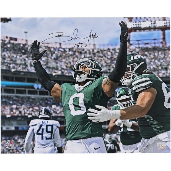 Braelon Allen New York Jets Fanatics Authentic Autographed 16" x 20" 1st Touchdown Celebration Photograph - The Ballers Bank