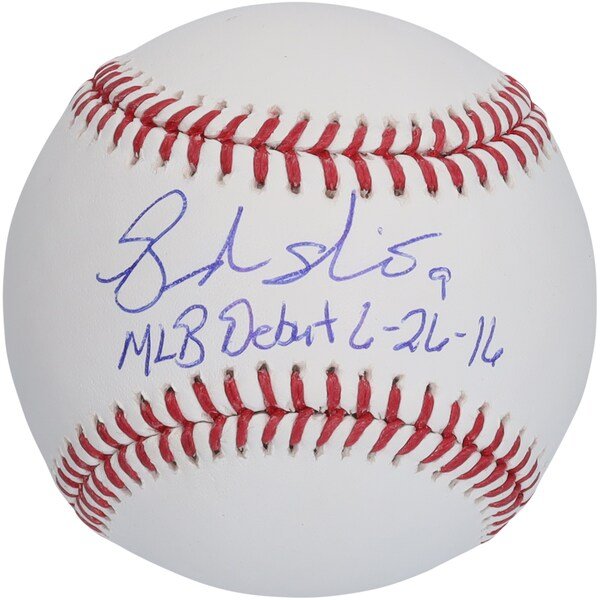 Brandon Nimmo New York Mets Autographed Fanatics Authentic Baseball with "MLB Debut 6/26/16" Inscription - The Ballers Bank