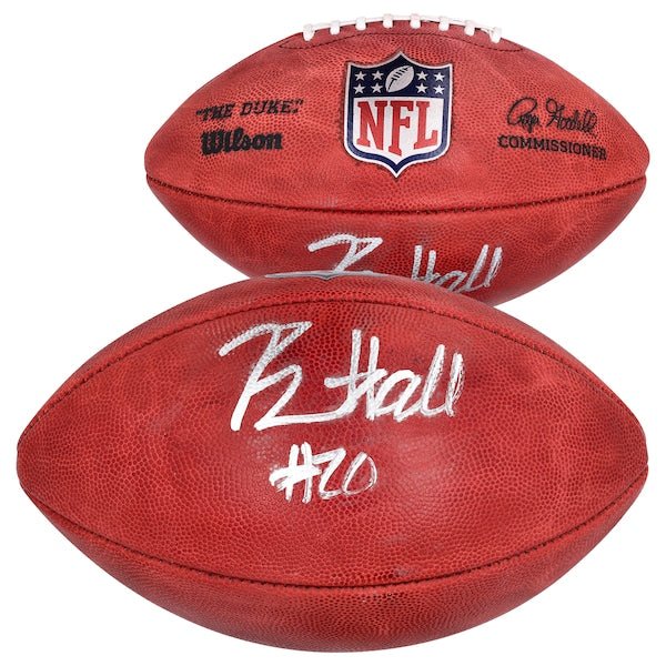 Breece Hall New York Jets Autographed Fanatics Authentic NFL Duke Full Color Football - The Ballers Bank