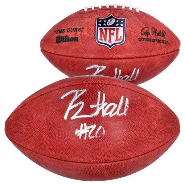 Breece Hall New York Jets Autographed Fanatics Authentic NFL Duke Full Color Football - The Ballers Bank