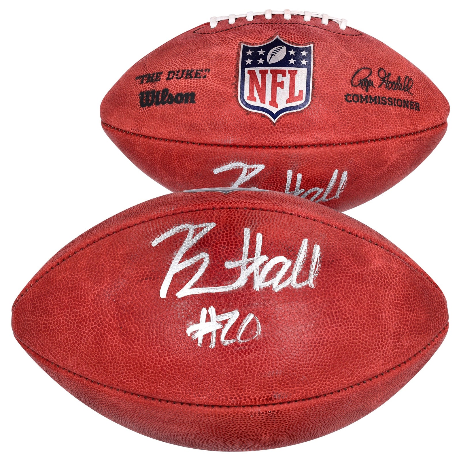 Breece Hall New York Jets Autographed Fanatics Authentic NFL Duke Full Color Football - The Ballers Bank