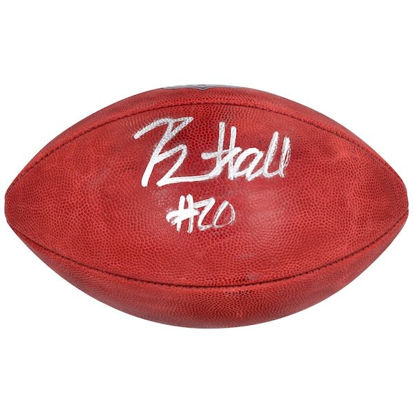 Breece Hall New York Jets Autographed Fanatics Authentic NFL Duke Full Color Football - The Ballers Bank