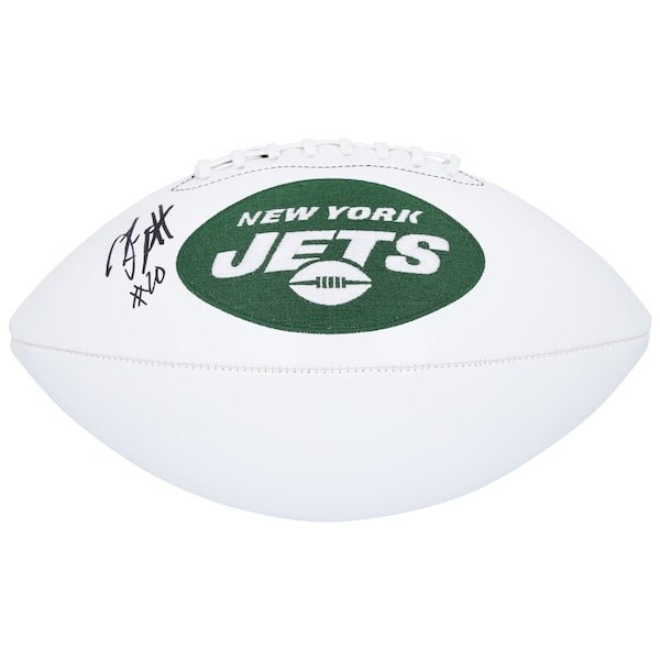 Breece Hall New York Jets Autographed Fanatics Authentic Wilson White Panel Football - The Ballers Bank
