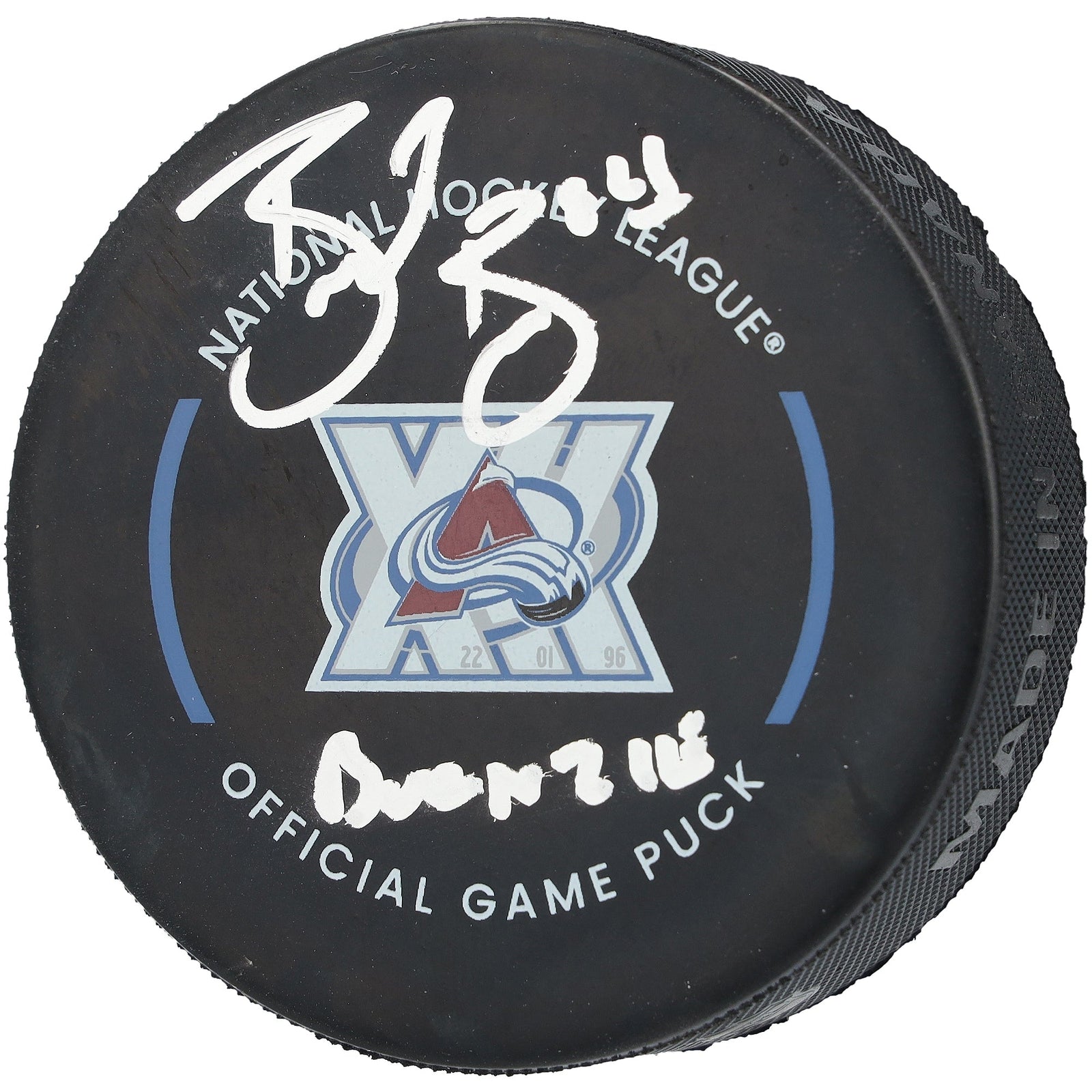 Brent Burns Colorado Avalanche Autographed Fanatics Authentic Official Game Puck with "Burnzie" Inscription - The Ballers Bank