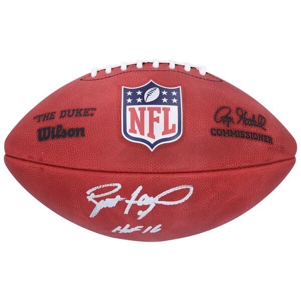 Brett Favre Green Bay Packers Autographed Fanatics Authentic Wilson Duke Full Color Football with "HOF 16" Inscription - The Ballers Bank