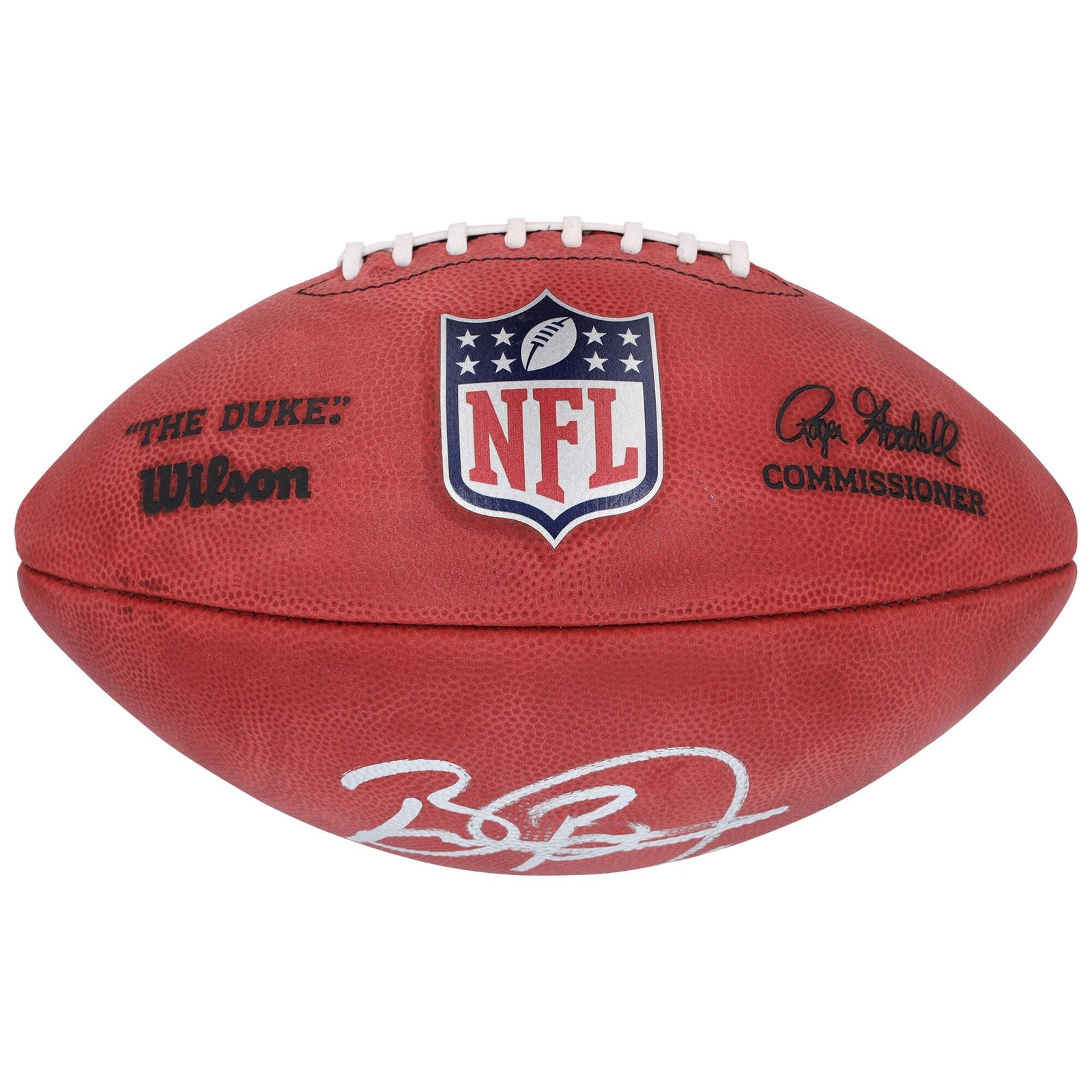 Brian Burns New York Giants Autographed Fanatics Authentic Wilson Duke Full - Color Football - The Ballers Bank