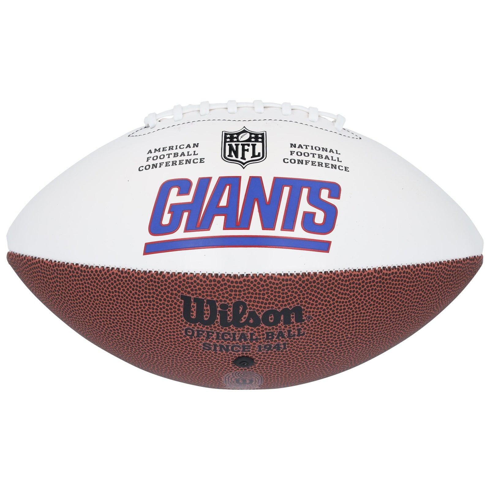 Brian Burns New York Giants Autographed Fanatics Authentic Wilson White Panel Football - The Ballers Bank