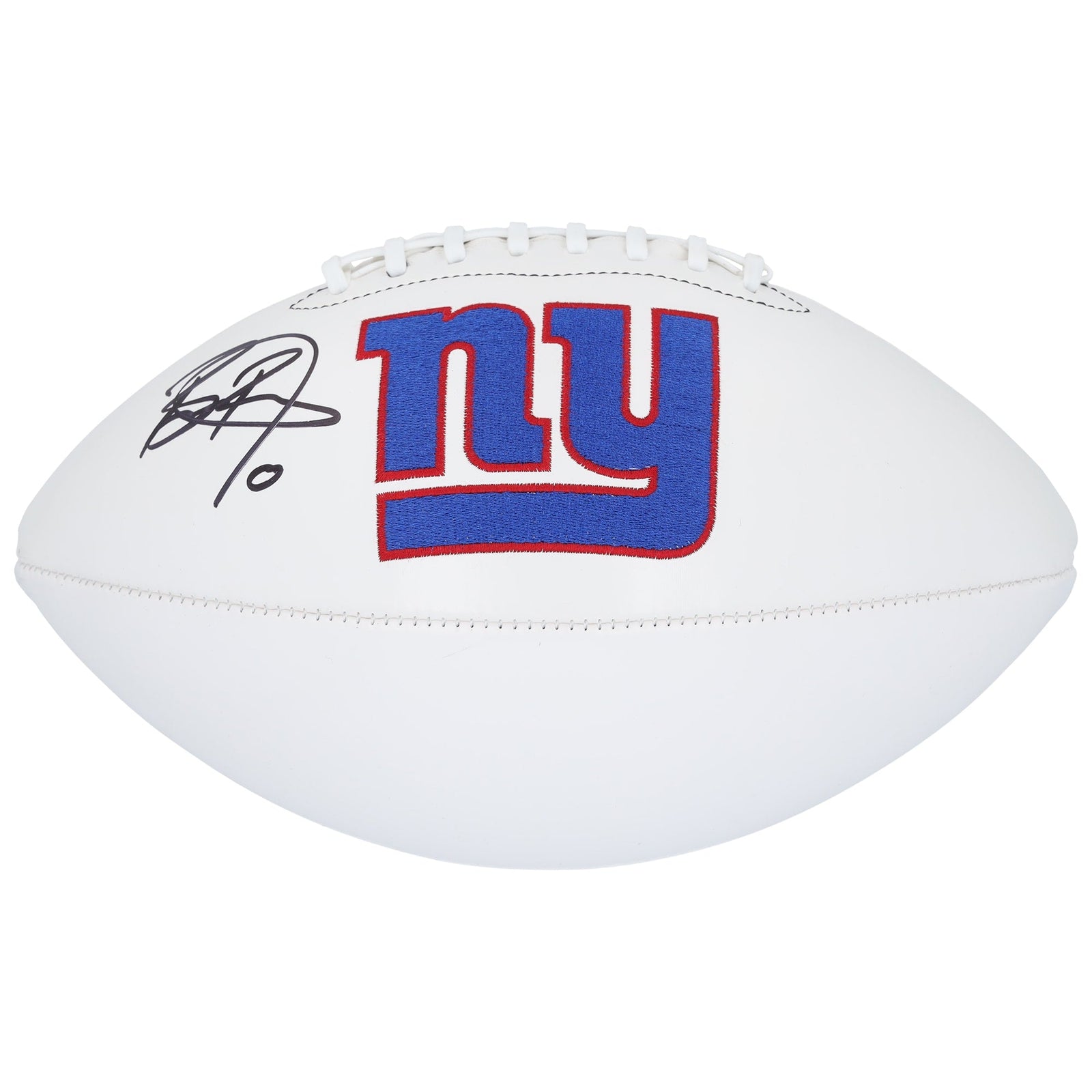 Brian Burns New York Giants Autographed Fanatics Authentic Wilson White Panel Football - The Ballers Bank