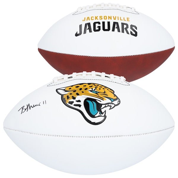 Brian Thomas Jr. Jacksonville Jaguars Autographed Fanatics Authentic Franklin White Panel Football - The Ballers Bank