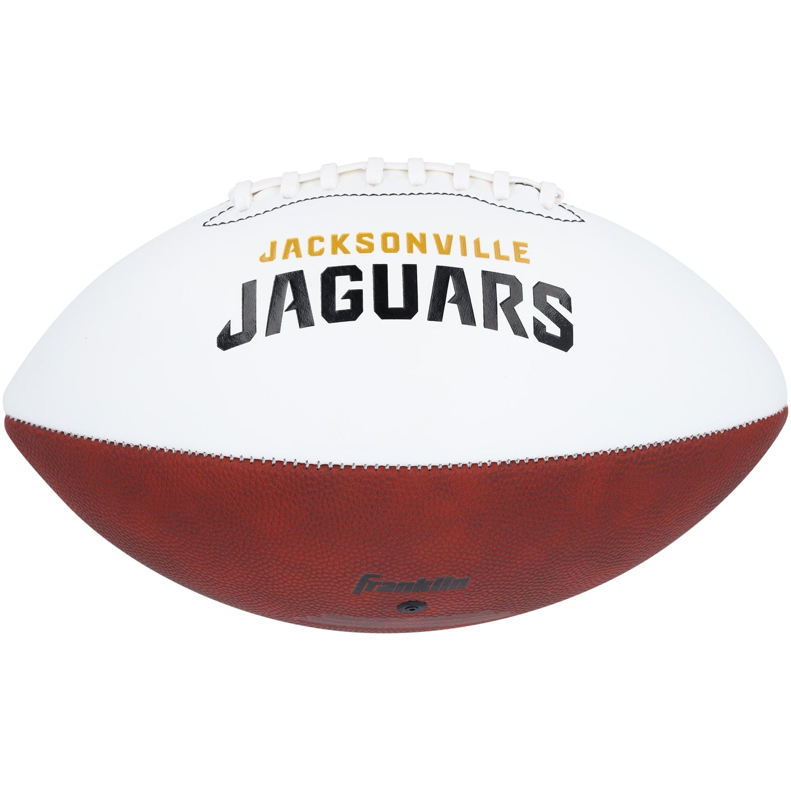 Brian Thomas Jr. Jacksonville Jaguars Autographed Fanatics Authentic Franklin White Panel Football - The Ballers Bank