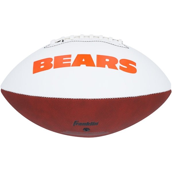 Brian Urlacher Chicago Bears Autographed Fanatics Authentic Franklin White Panel Football with "HOF 18" Inscription - The Ballers Bank