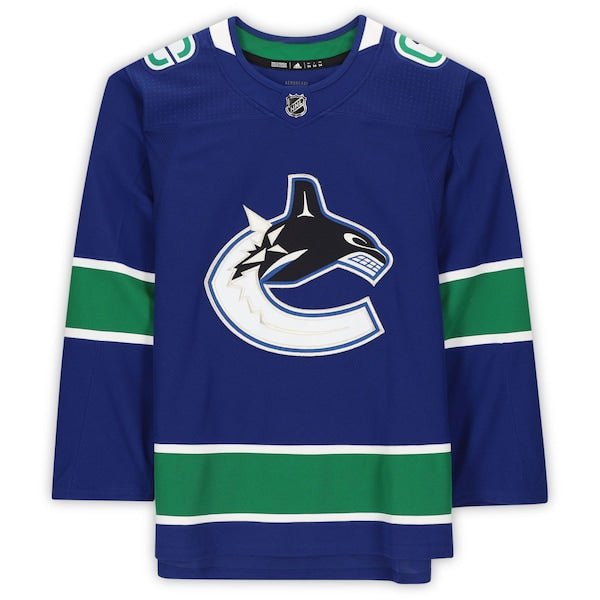 Brock Boeser Vancouver Canucks Fanatics Authentic Autographed 2019 Model Blue Adidas Authentic Jersey - The Ballers Bank