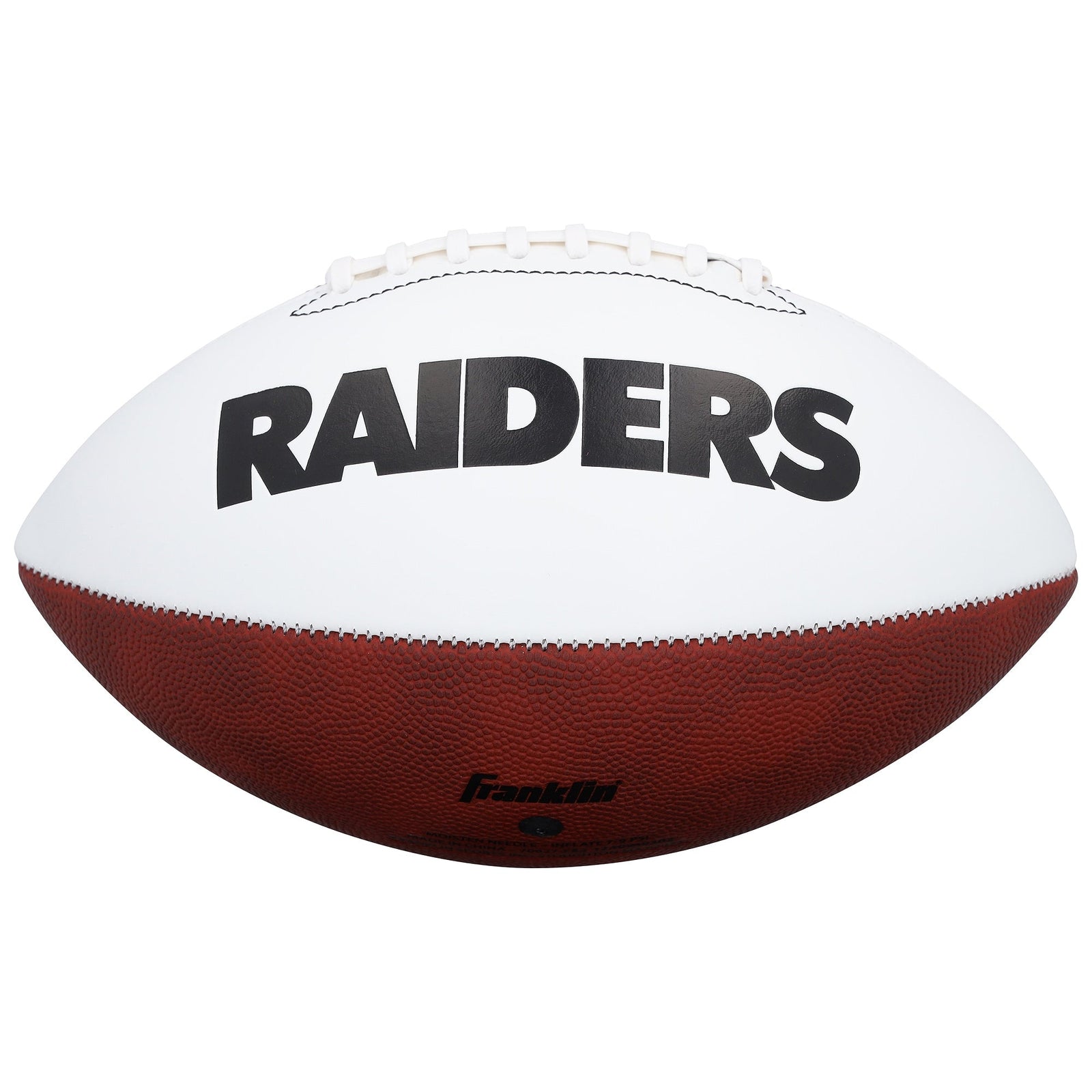 Brock Bowers Las Vegas Raiders Autographed Fanatics Authentic Franklin White Panel Football - The Ballers Bank