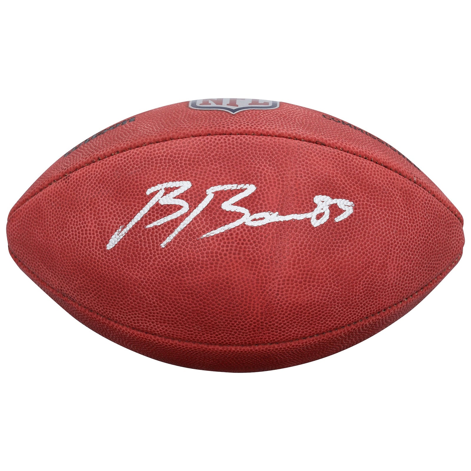 Brock Bowers Las Vegas Raiders Autographed Fanatics Authentic Wilson Duke Full Color Football - The Ballers Bank