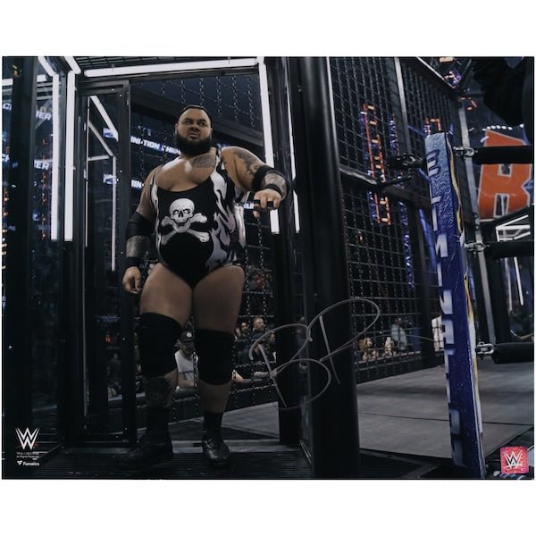 Bronson Reed WWE Autographed Fanatics Authentic 16" x 20" Elimination Chamber Photograph - The Ballers Bank